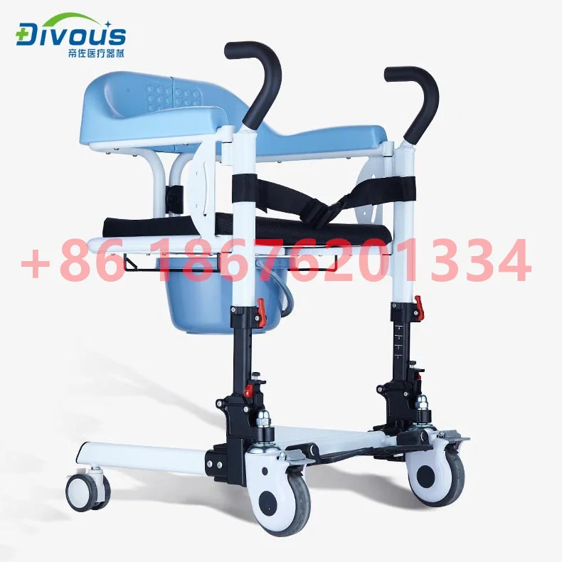 

New Design Patient Transfer Lift Wheelchair Multi-Function Can Be Used As Disabled Toilet Commode shower Chair