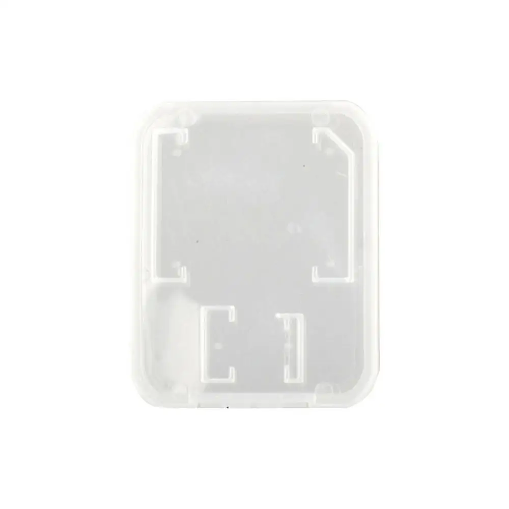 5Pcs Clear Plastic Memory Card Case stick TF Card Storage Box Holder