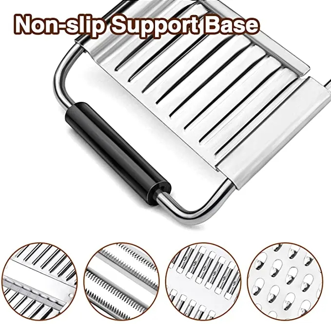 Shredder Cutter Stainless Steel Portable Manual Vegetable Slicer Easy Clean Grater With Handle Multi Purpose Home Kitchen Tool