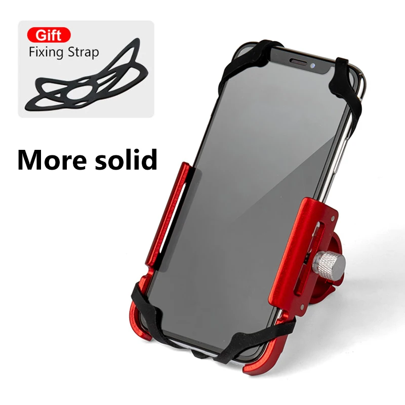 GUB Aluminum Bike Phone Mount Metal Bicycle Phone Holder Stand for Motorcycle ATV Scooter MTB Road Bike Cell Phone Handlebar