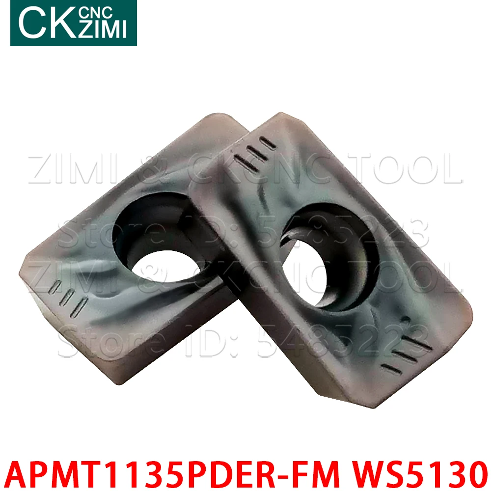 APMT1135PDER-FM APMT1604PDER-FM APMT1605PDER-FM WS5130 كربيد طحن إدراج APMT للصلب الفولاذ المقاوم للصدأ الحديد الزهر