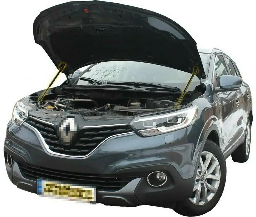 for Renault Kadjar 2015- Front Bonnet Hood Modify Gas Struts Carbon Fiber Spring Damper Lift Support Absorber