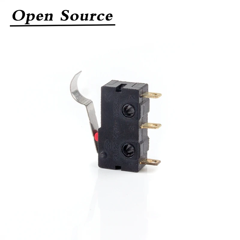 10Pcs Mini Micro Limit Switch NO NC 3 Pins PCB Terminals SPDT 5A 125V 250V 29mm Roller Arc lever Snap Action Push Microswitches