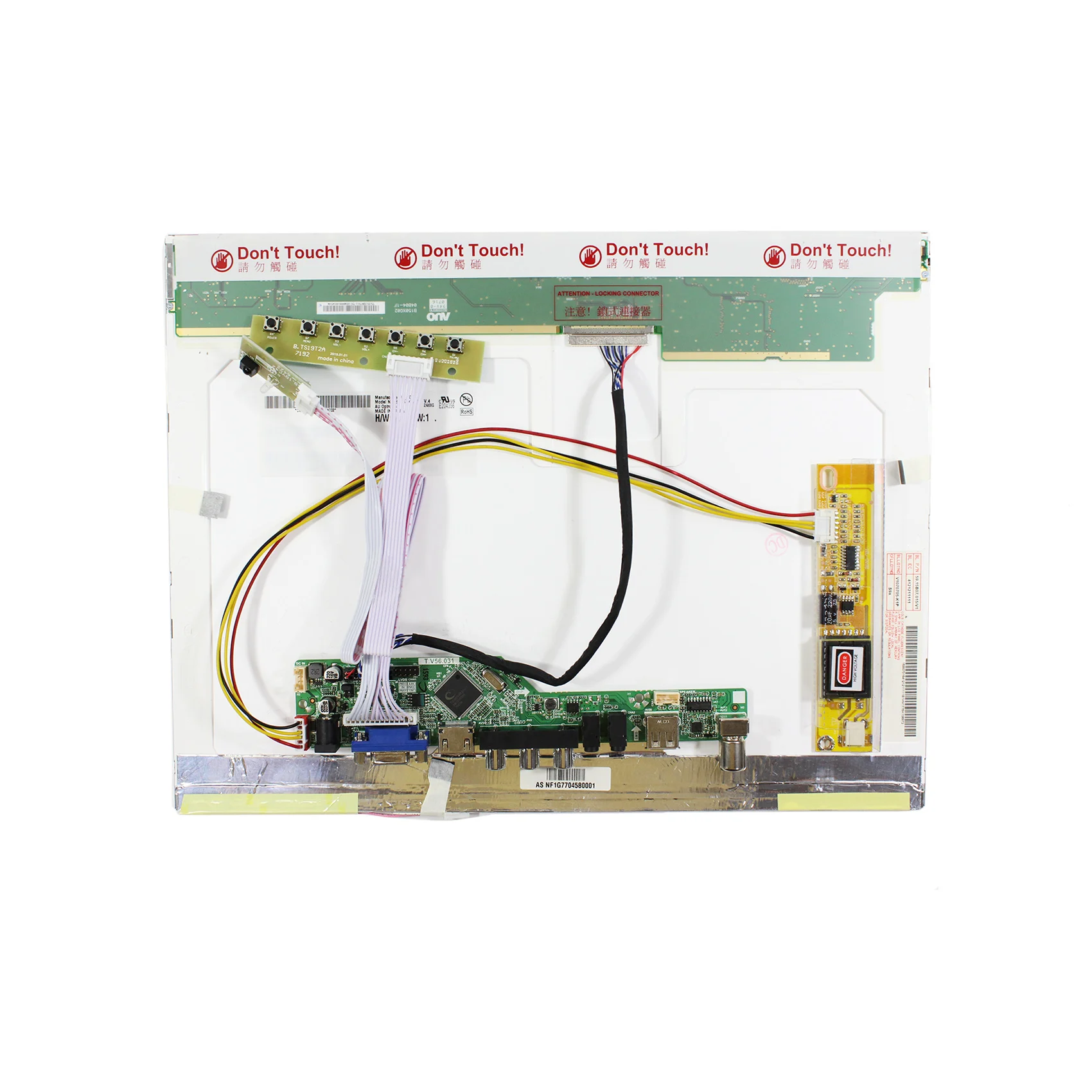 LCDディスプレイ付きコントローラーボード,15インチ,1024x768,tm150tsdg70,hd,vga,av,USB,rf