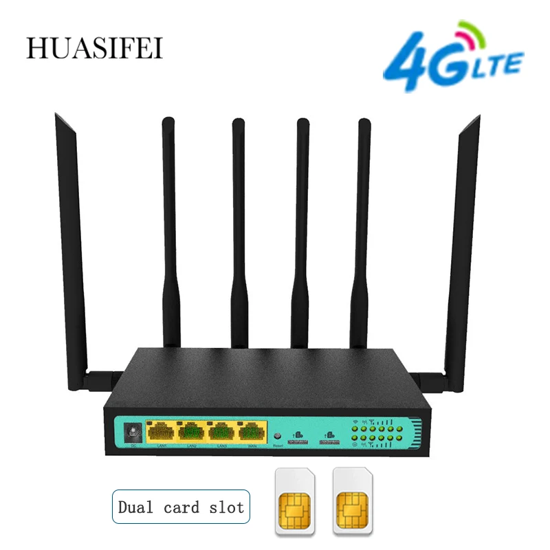 192.168.1.1 3g4g dual SIM card router industrial grade 4g wifi router CAT4 WiFi Modem router broadband VPN router 4g sim card