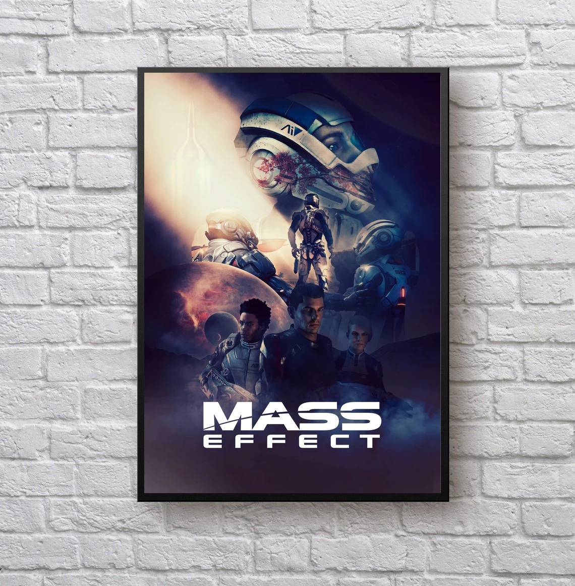 

Mass effect poster Video Game Canvas Poster Home Wall Painting Decoration (No Frame)