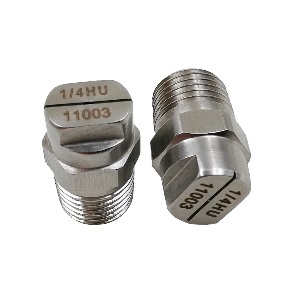 1/4 "HU فوهة مروحة مسطحة ، HVVV فوهة مروحة مسطحة ، غسيل السيارات ارتفاع ضغط فوهة نفاثة مسطحة ، ارتفاع ضغط فوهة رش مروحة مسطحة