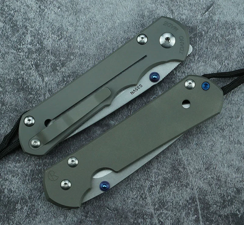 Large Sebenza 21/25 Folding Knife S35VN Blade Titanium Alloy Handle Outdoor Camping Survival Kitchen Multifunctional EDC Tools