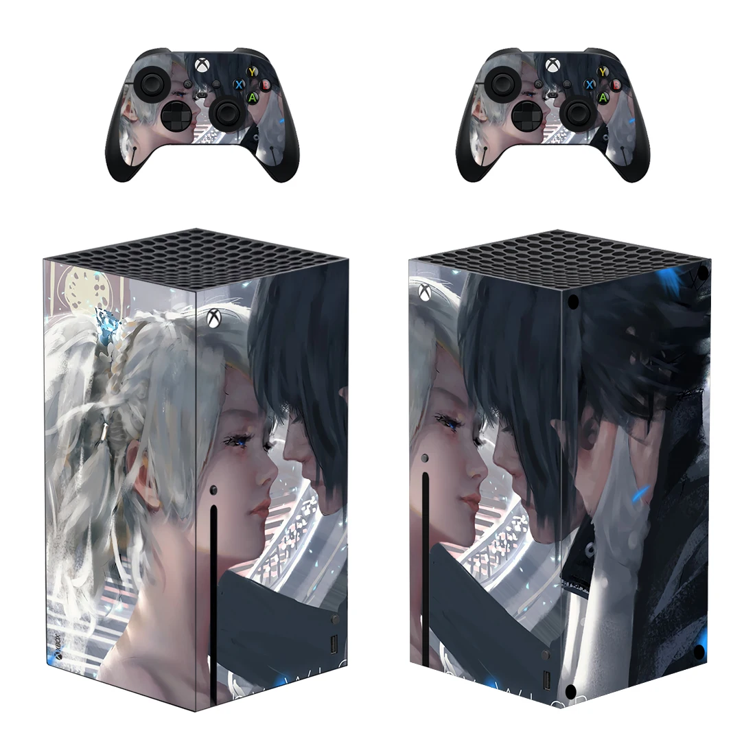 Final Fantasy Style Xbox Series X Skin Sticker for Console & 2 Controllers Decal Vinyl Protective Skins Style 1