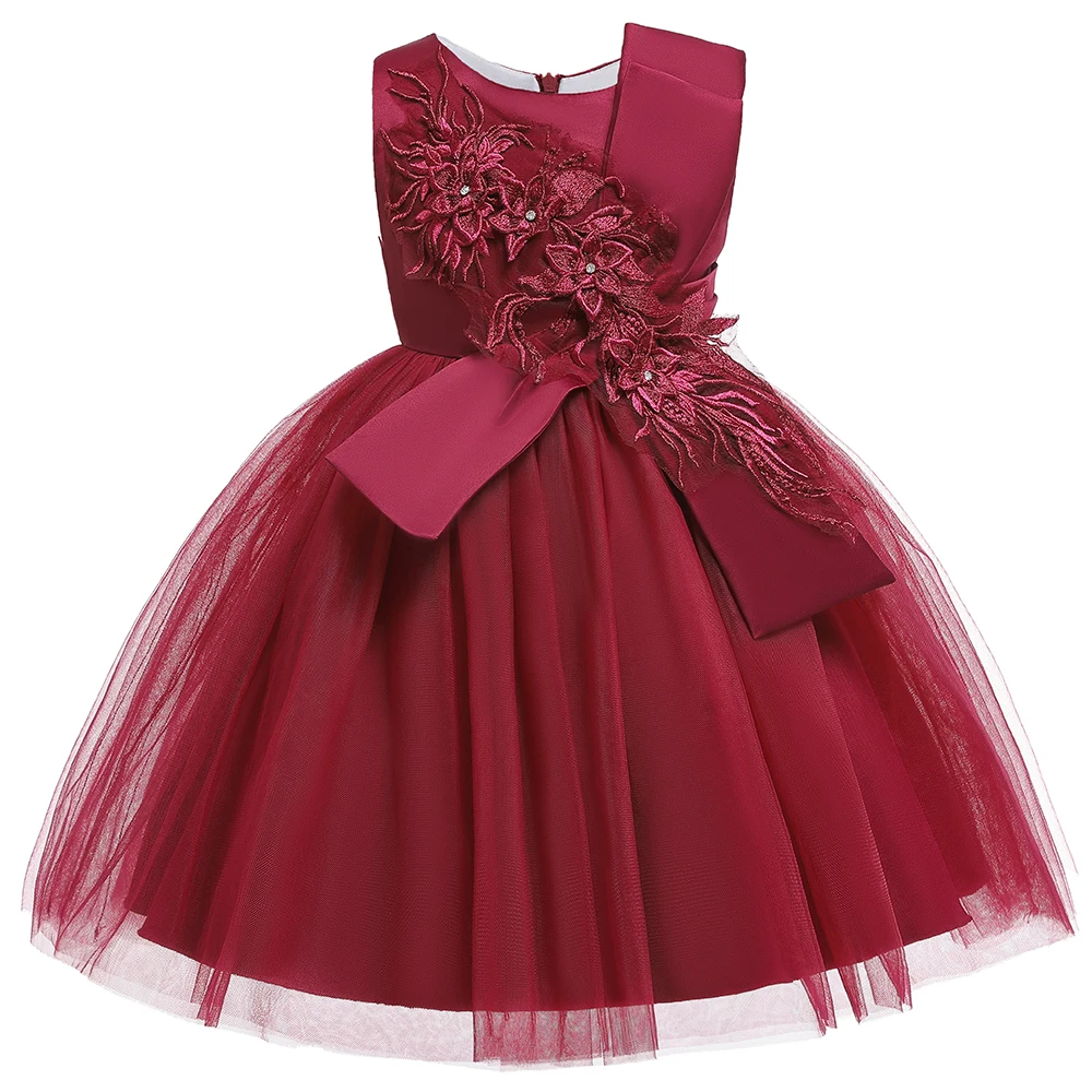 2024 Summer Baby Girl Dresses Kids Clothes For Children Vestido Infantil Tutu Princess Elegant Party Wedding Prom Dance Costume