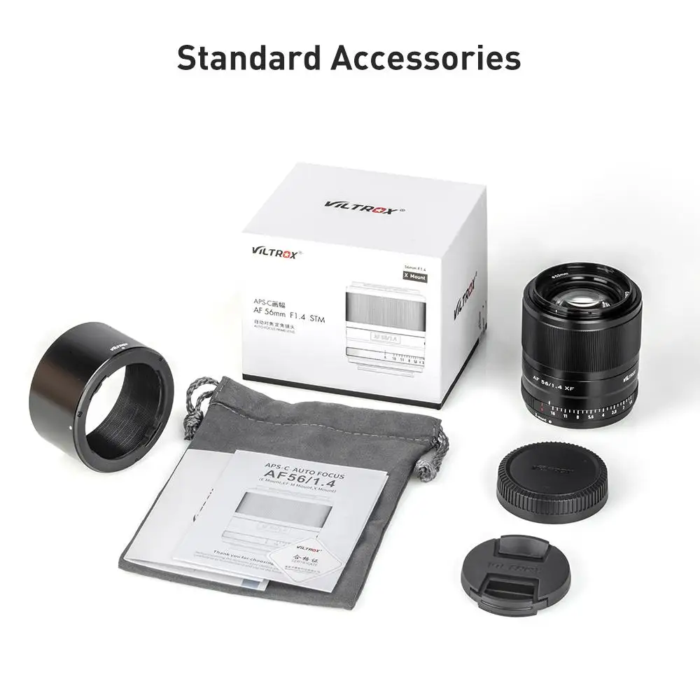 Viltrox-Lente Retrato Autofoco Grande Abertura, Prata e Preto, Fujifilm X X-T30 X-T3 X-PRO3 X-T200 X-T2 APS-C XT4, 56mm, F1.4, XF