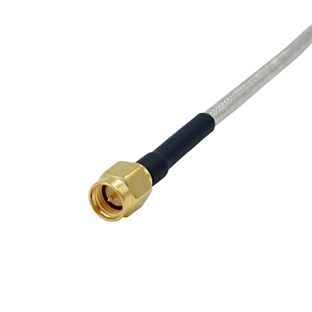 10PCS Halbstarre RG402 0.141 "Silber Kabel SMA Männlichen Jack sma Stecker RF Koaxial Verlängerung Jumper zopf Draht – Detail 1