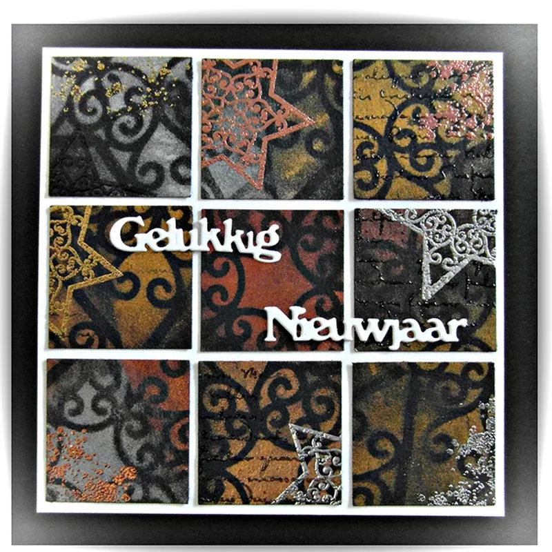 Podstawowe holenderskie słowa zwroty metalowe wykrawacze szablony karta DIY wytłaczanie albumów Scrapbooking szablon nowe matryce na rok 2019