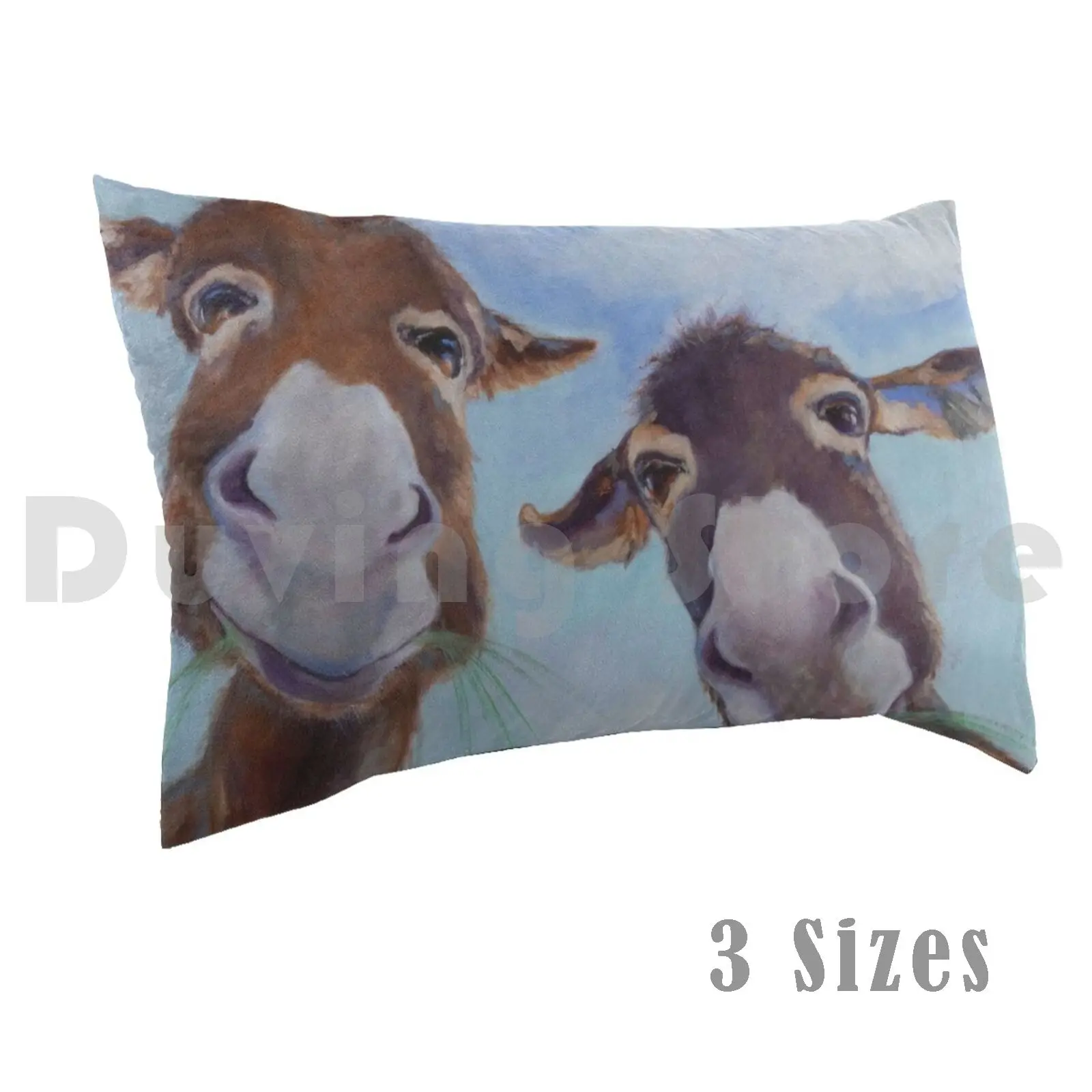

Mork And Mindy Pillow Case Printed 50x75 Donkey Art Horses Equine
