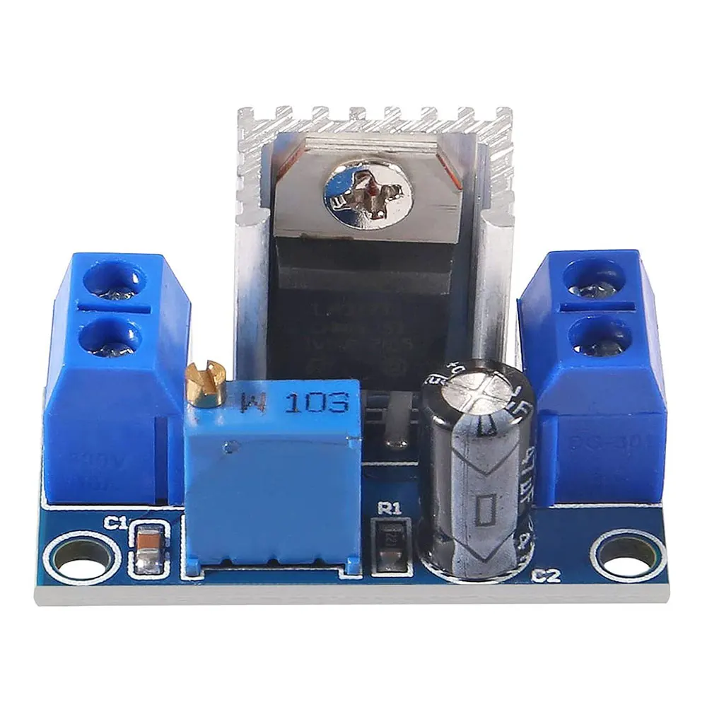 6pcs LM317 Adjustable Voltage Linear Regulator Power Supply LM317 DC-DC 4.2-40V To 1.2-37V Step Down Buck Converter Board Module