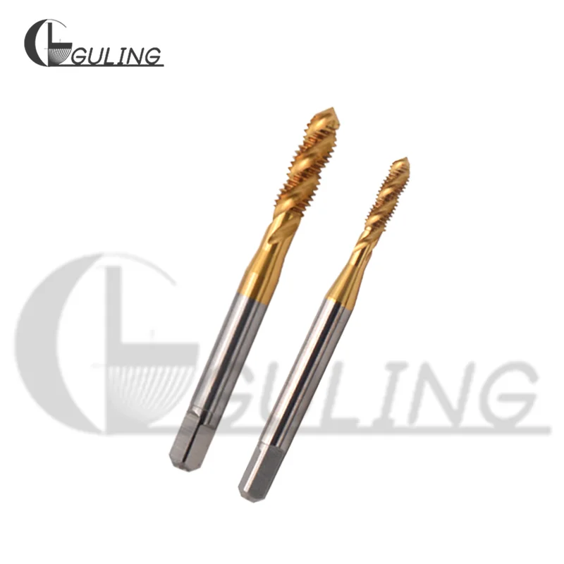 

HSSE-M35 JIS Standard Long Shank 80L 100L 120L 150L With TIN Spiral Fluted Tap M5 M6 M8 M10 M12 Machine Screw Thread Taps