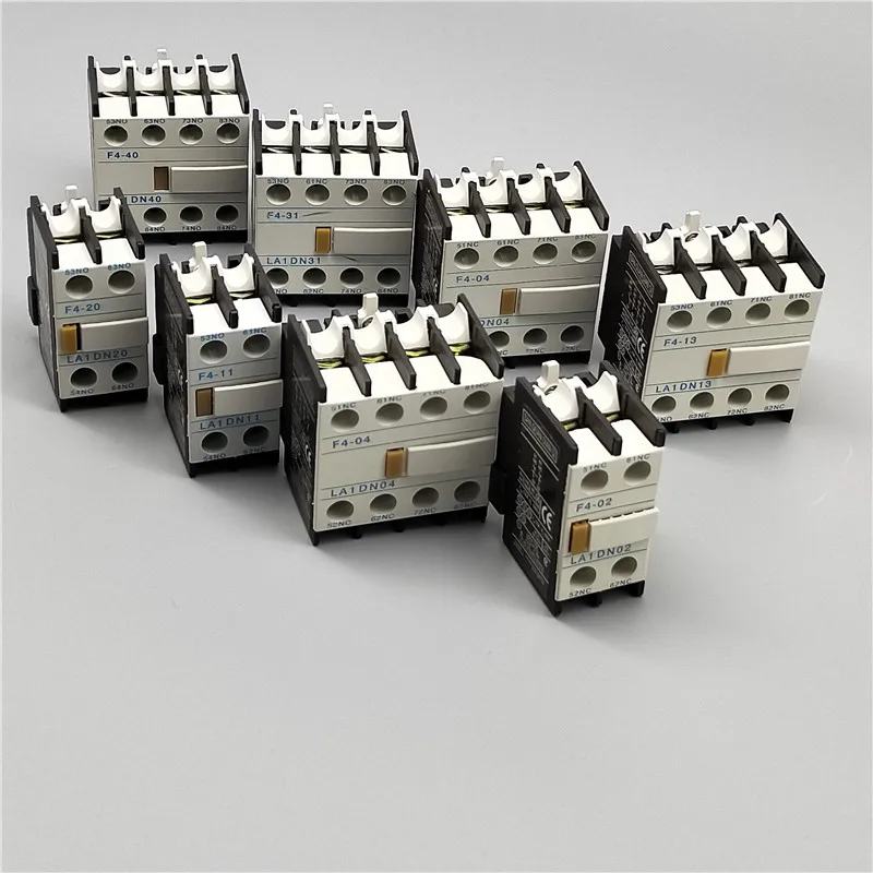 LA1-DN22 LA1-DN11 F4-22 F4-11 Contactor block Auxiliary The auxiliary contact for CJX2 LC1-D AC Contactor 4 Poles