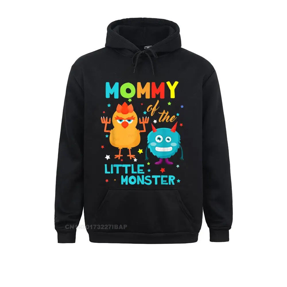 Mommy Of The Little Monster Birthday Family Monster Shirts Latest Young Sweatshirts Normcore Hoodies Crazy Clothes Autumn