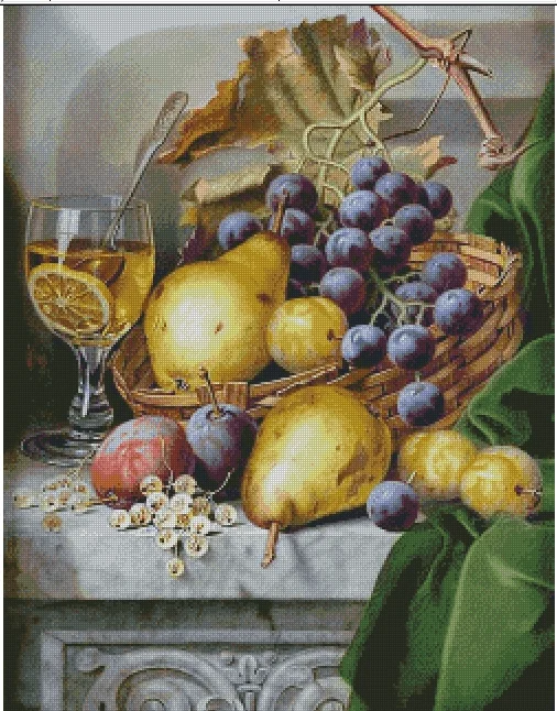 Cesto di frutta Still life kit punto croce Top Quality love ricamo ricamo 14CT non stampato fai da te fatto a mano Art Home Decor