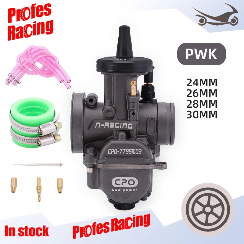 

Motorcycle PWK Carburetor 24 26 28 30mm With Power Jet High Quality 2T 4T engine Carb Dirt Bike Scooter UTV ATV Quad