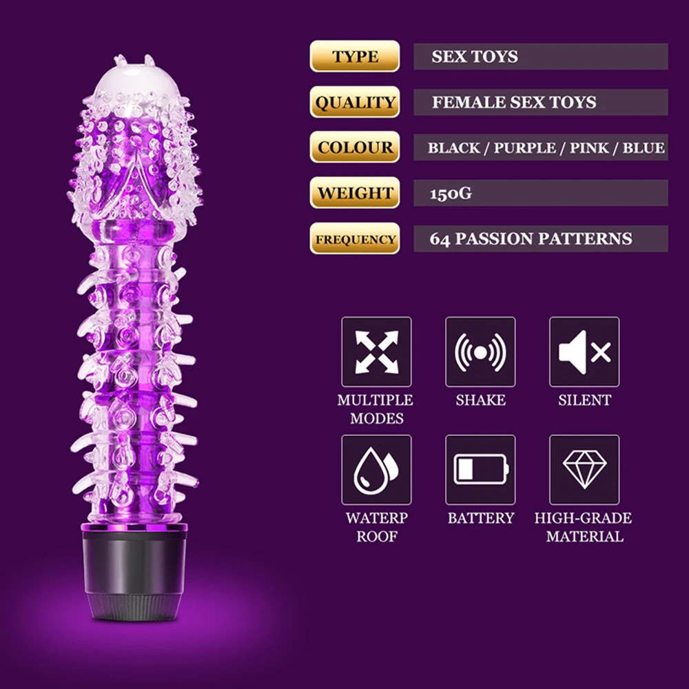 G-Spot Stimulating Vibration Stick Jewels Strong G Spot Vibrators Sex Toys For Female Adult Products