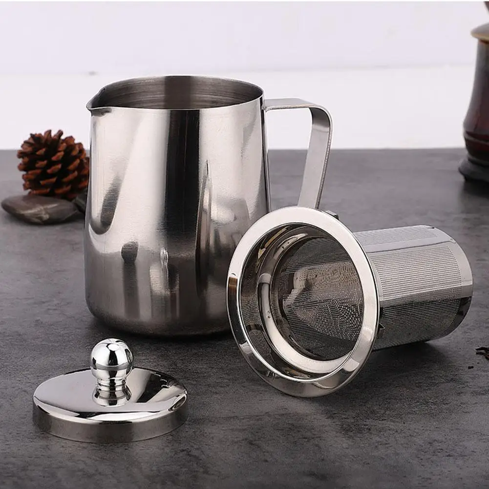 High quality Home Office Stainless Steel Teapot Coffee Kettle with Removable Infuser Filter Tea Pot Tool Kettle Set