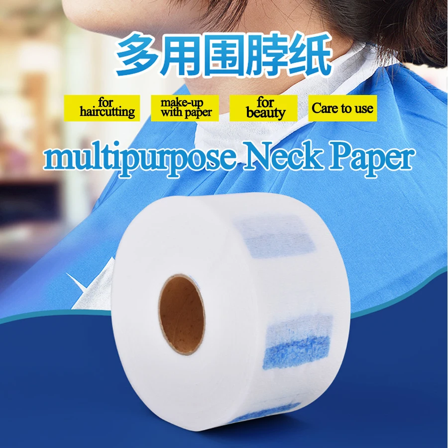 Multipurpose Neck Paper Barber Salon Hairdressing Collar Accessory Black White Professional Stretchy Neck Disposable Paper