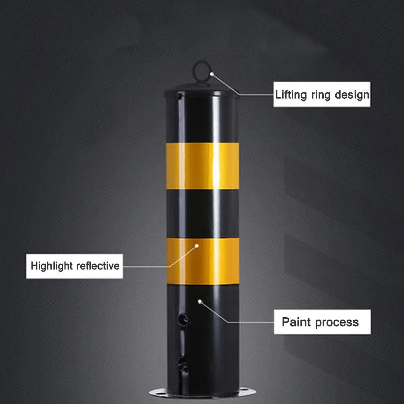 Steel pipe warning column anti-collision column road pile road isolation belt column block car fixed road pile branch road colum