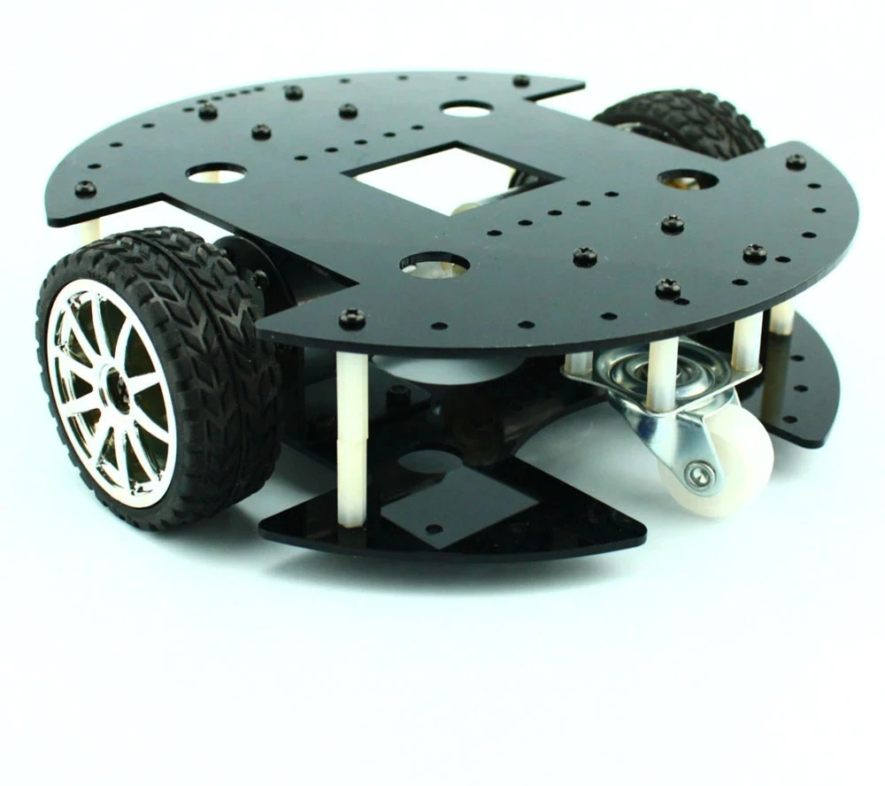 Two Drive Type 37B280 Intelligent Car 37GB Deceleration Motor DIY Kit Fun Robot Chassis Model