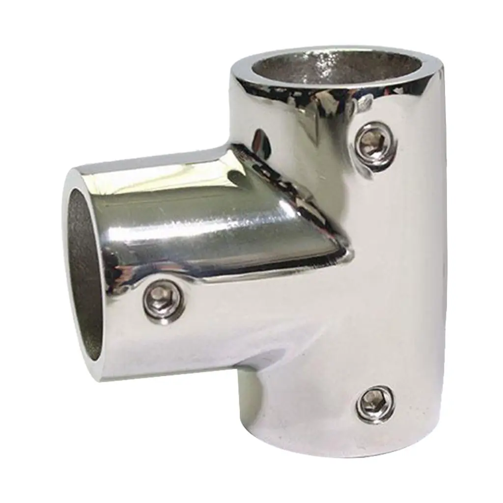 316 Stainless Steel Boats Handrail T/Tee Fitting - Heavry Duty 90 Degree Rail Connector for 22mm Pipe Tubing