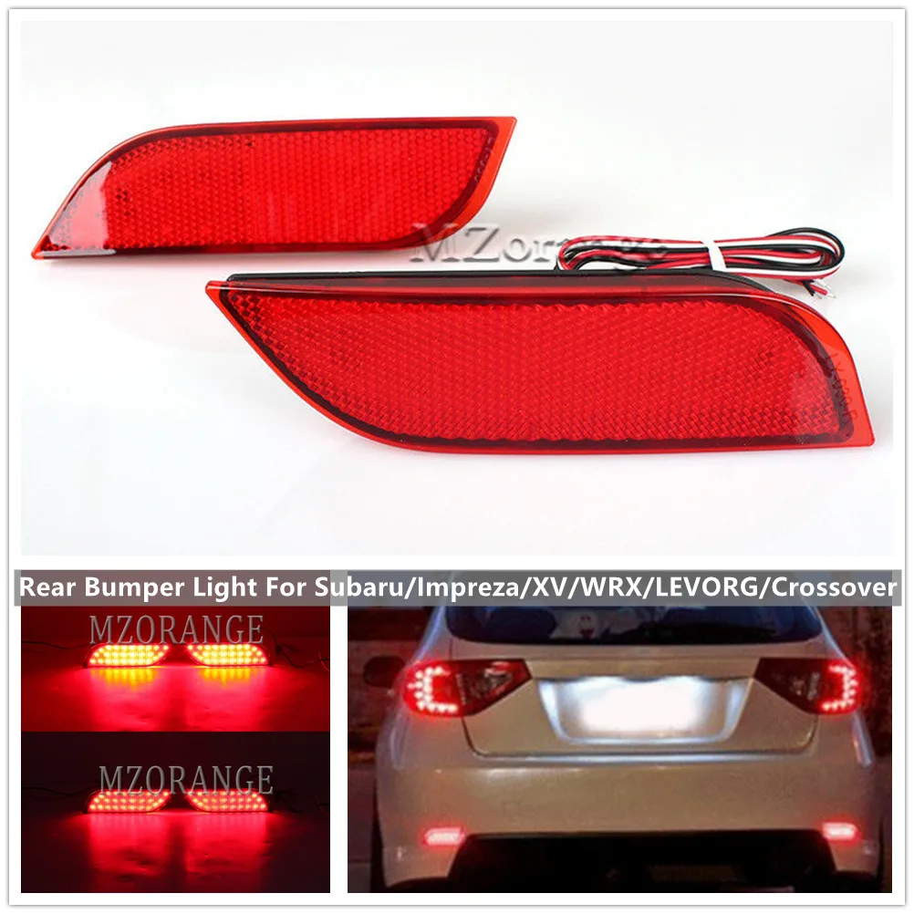 

2Pcs LED Rear Bumper Light For Subaru/Impreza/XV/WRX/LEVORG/Crossover Tail Reflector Stop Brake Turn Single Lamp Car Accessories