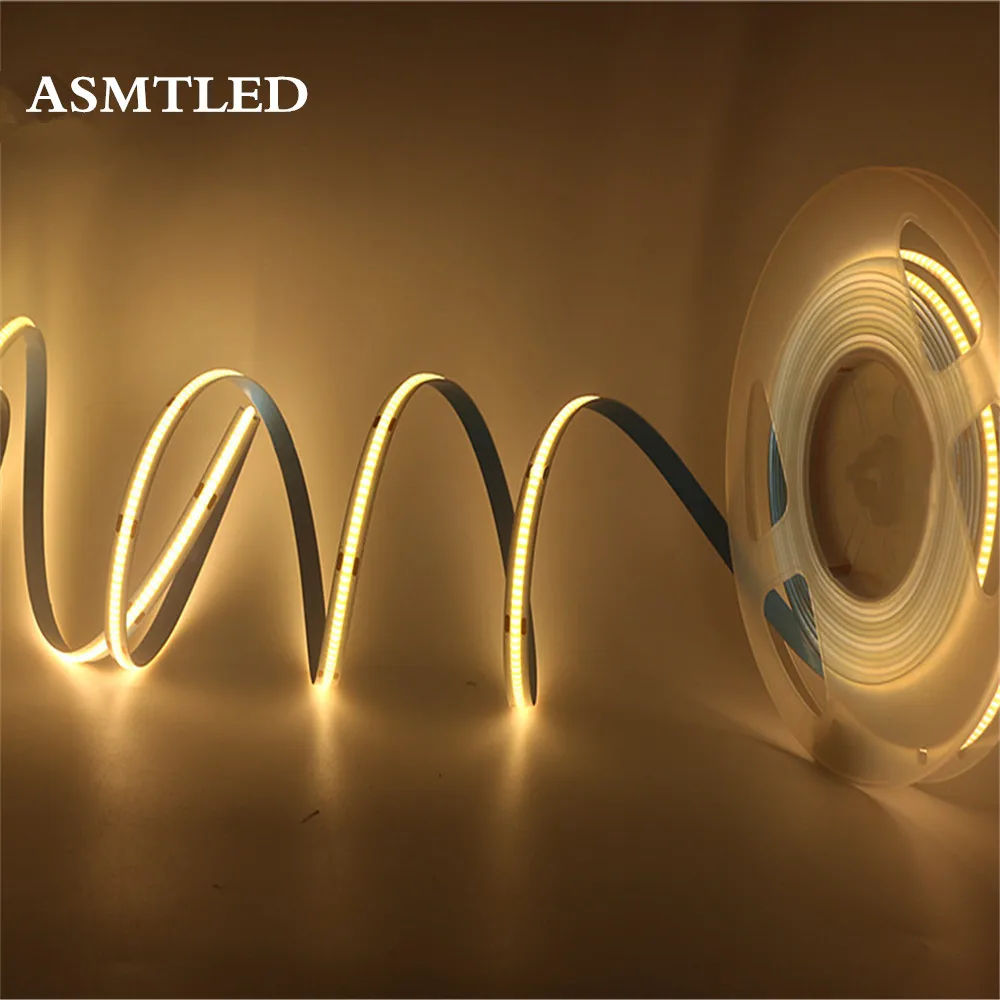 COB LED Strip 320 384 528 LEDs High Density FOB COB Flexible LED Lights DC12V 24V 3000K 4000K 6000K LED Tape 1m 2m 3m 4m 5m