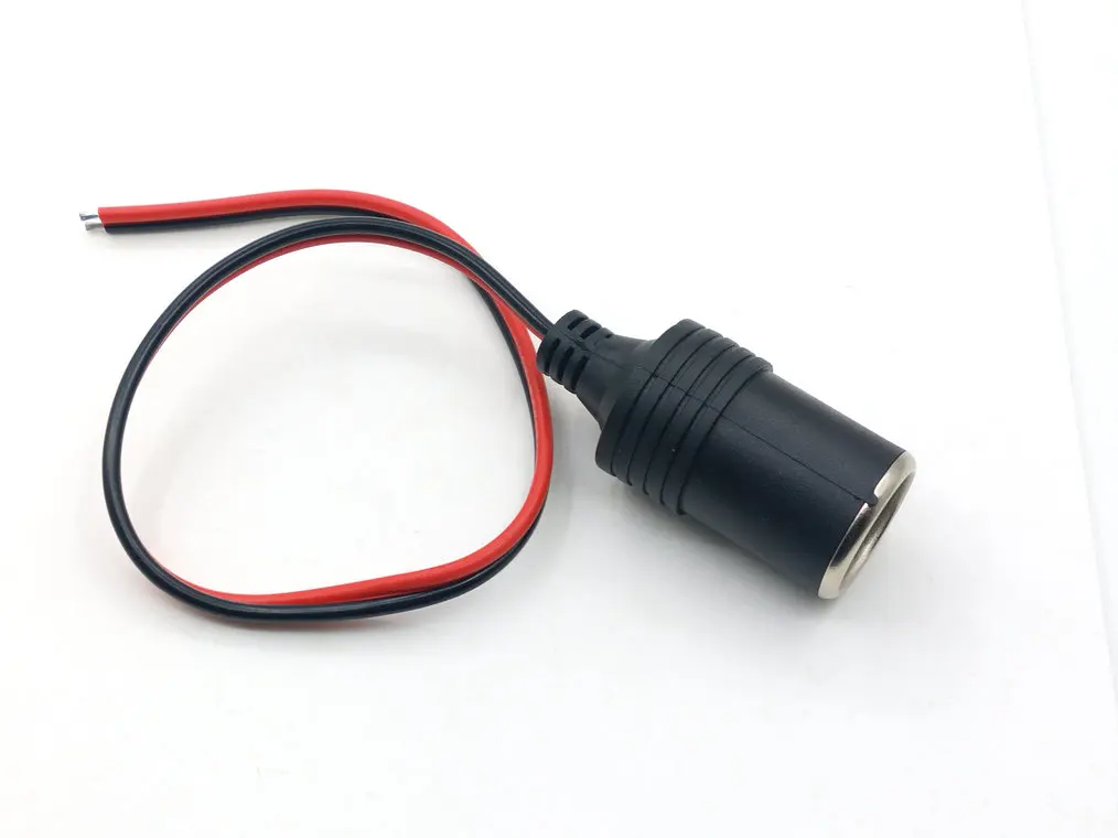 1pcs 12v 18A Max.120W Female Car Cigarette Lighter Charger cable Female Socket Connector