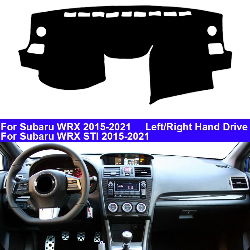 

Автомобильный Внутренний чехол для приборной панели для Subaru WRX 2015-2021 WRX STI, защита центральной консоли, коврик, солнцезащитный козырек 2020 2019 2018