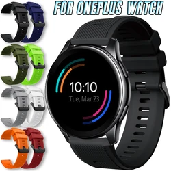 Correa de silicona para reloj inteligente Oneplus, banda de repuesto de 22mm, liberación rápida, texturas estampadas, accesorios de pulsera