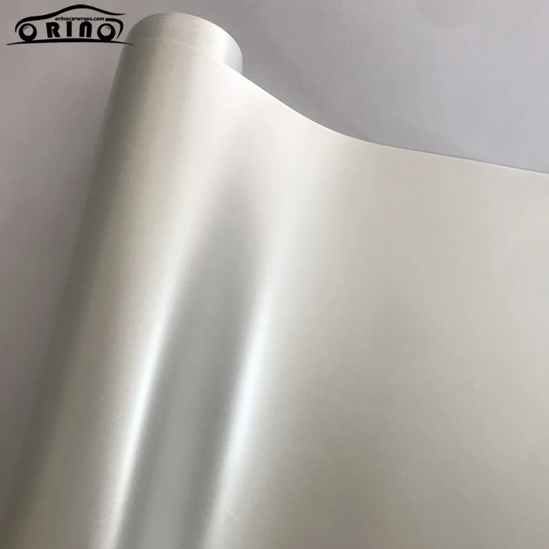 10/20/30/40/50x152cm Pearl Ceramic Matte Satin White Car Wrap Foil Self Adhesive Vinyl Film Motorbike Scooter Sticker Decal