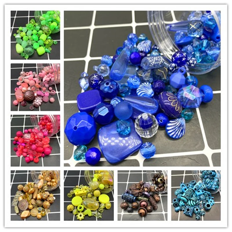 20g Acrylic Beads mixing Beads Style for Handmade Bracelet Jewelry Making DIY Accessories 30 colors pick