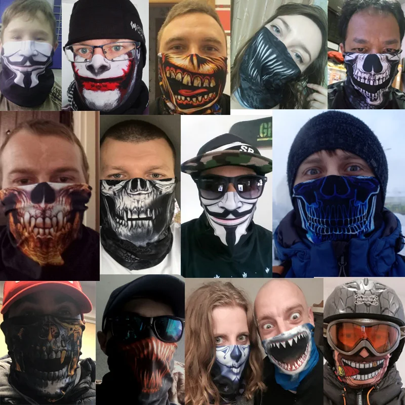 V for Vendetta Mask Bandana Scarf Breathable Windproof Balaclava Masque Anonymous Bicycle Headband Sports Braga Cuello Quick Dry
