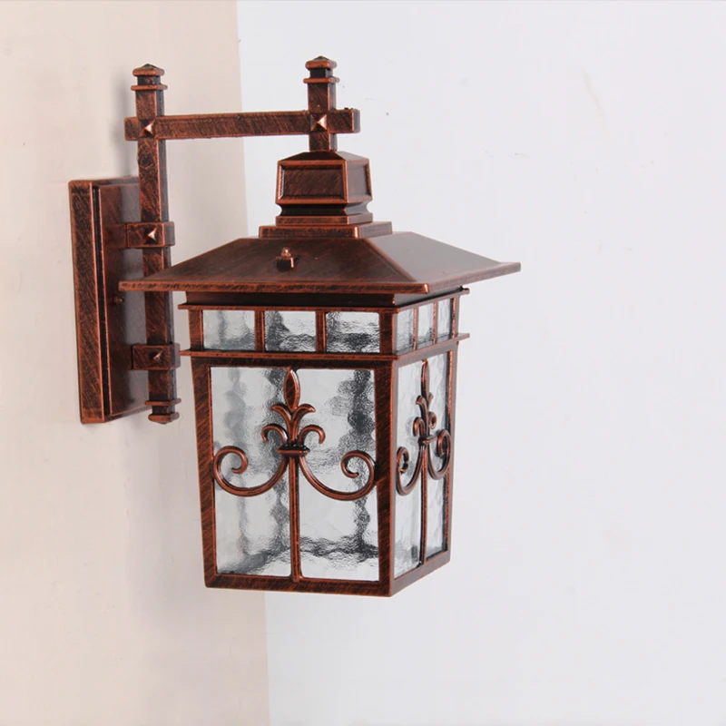 

Retro Outdoor Waterproof E27 Wall Lamp Garden Gateway Sconce Courtyard Corridor Villa Bra Residential Balcony Lighting