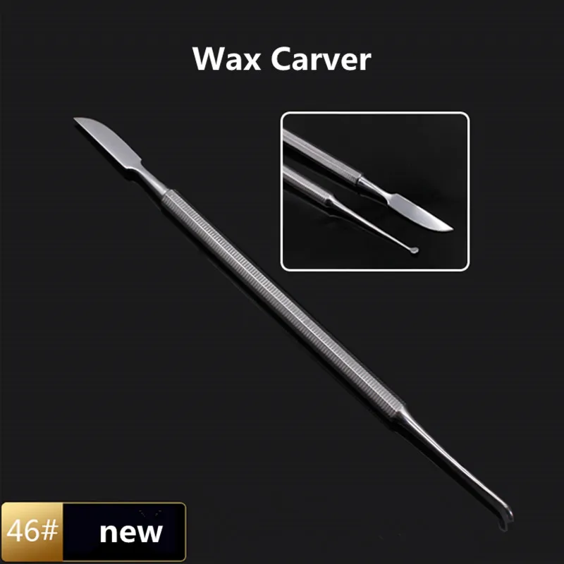 Dental Wax Carver mistura espátula, faca, composto, enchimento, instrumentos de resina, Make Up Tools, Dentist Lab Materiais, Double Ends, 1Pc