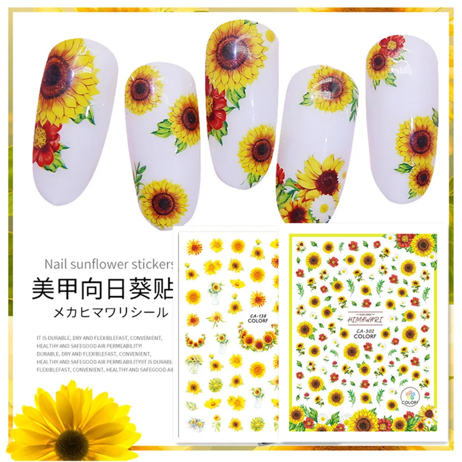 

Новинка, дизайнерская самоклеящаяся 3D наклейка, слайдер, инструмент для украшения своими руками, наклейка для ногтей CA 302