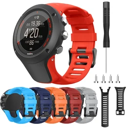 Correa de reloj deportiva de silicona de 24mm para Suunto Ambit 3 / Ambit 2 / Ambit 1, pulsera de reloj inteligente, correas de reloj