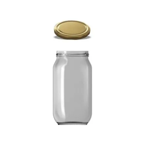 Pasabahce Gold Cap 1000 cc 4'lü Glass Jar