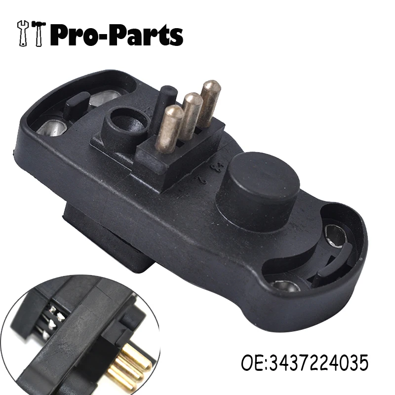 Medidor de fluxo de ar potenciômetro, sensor de posição do acelerador para Mercedes W201, W124, W126, 1981-1993, 3437224035, novo