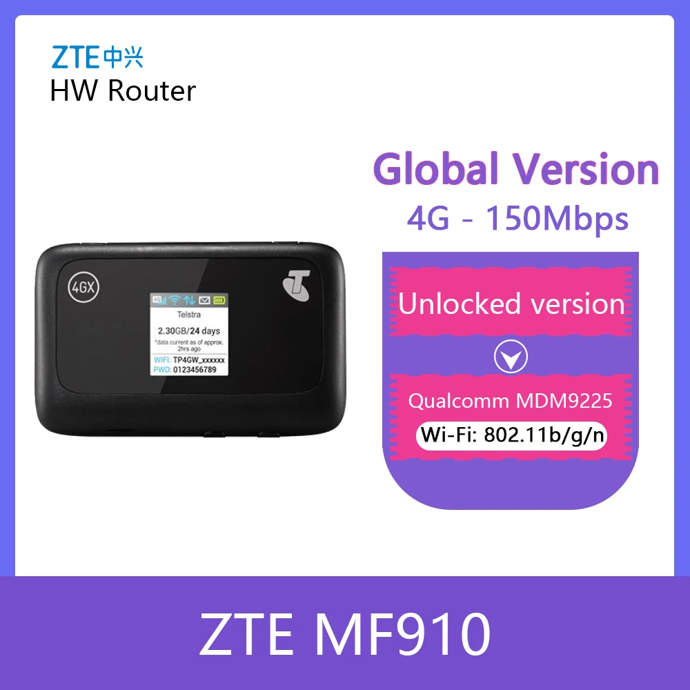 ZTE MF910 LTE 4G WIFI Router 4G wifi dongle Mobile Hotspot 3g 4g mifi Router pocket wifi router wifi 4g portable mifi  band 28