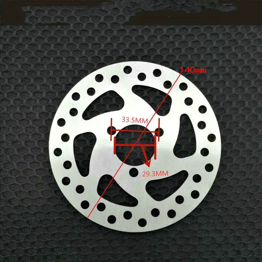 Hot sell 3 holes Disc Brake Piece Rotor 140mm Electric Scooter Disc Brakes Rotor With screw Electric Scooter Accessories