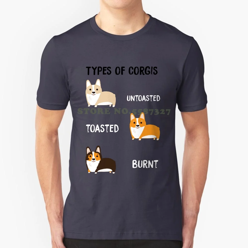 Types Of Corgis Black White Tshirt For Men Women Corgis Pembroke Welsh Corgi Cardigan Corgi Pets Dogs Merle Sable Tan Burnt