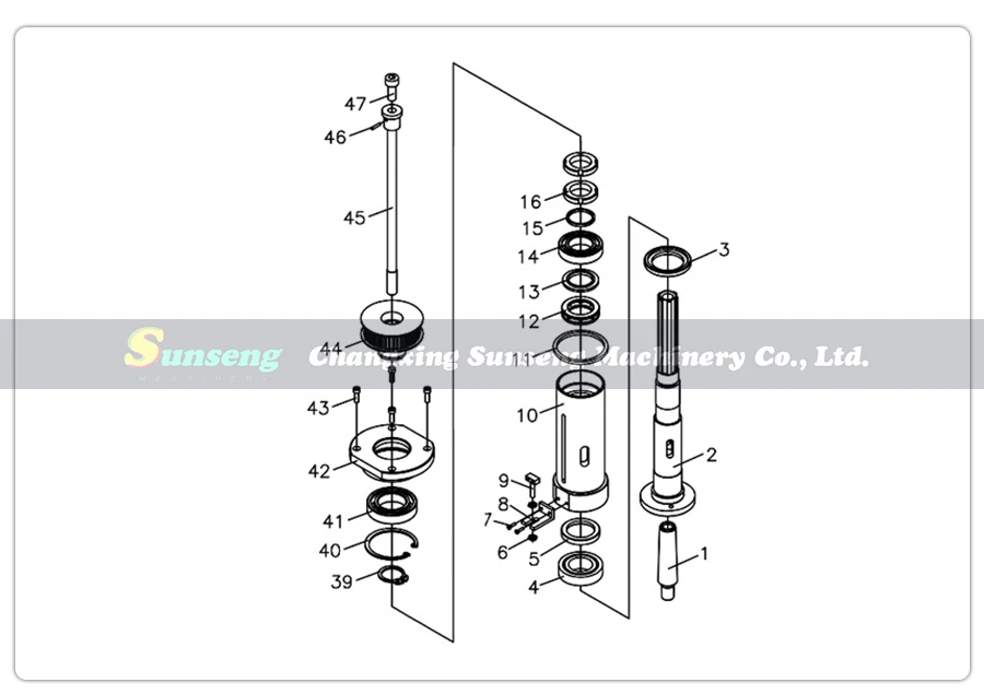 milling machine spindle is suitable for SIEG SX3-002&JET JMD-3 drilling and milling machines