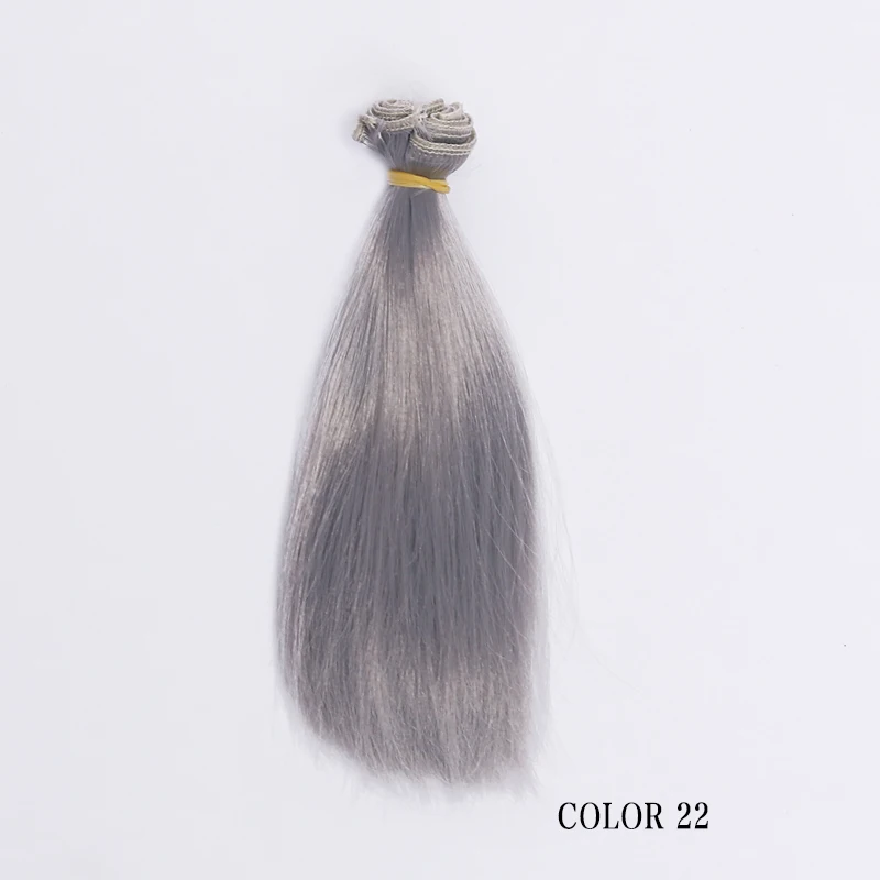 1 pieces15cm 20cm 25cm Mohair como Peluca de pelo recto para BJD/SD/leche de seda suave