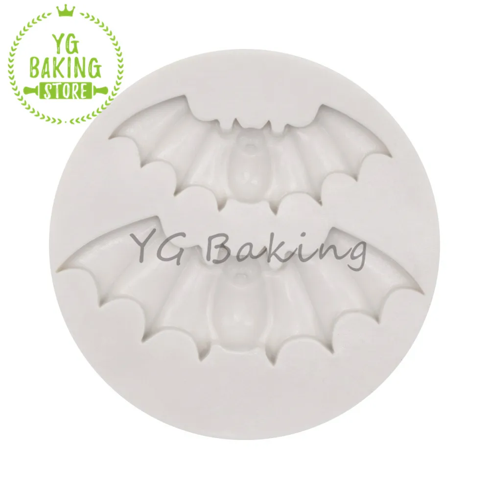 Dorica Halloween Series Mini Size Bat Silicone Cake Mold Fondant Cake Decorating Kitchen Tool Baking Accessories